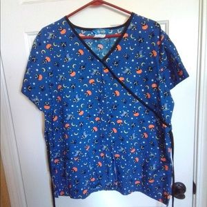 Scrub Wear HALLOWEEN scrub top